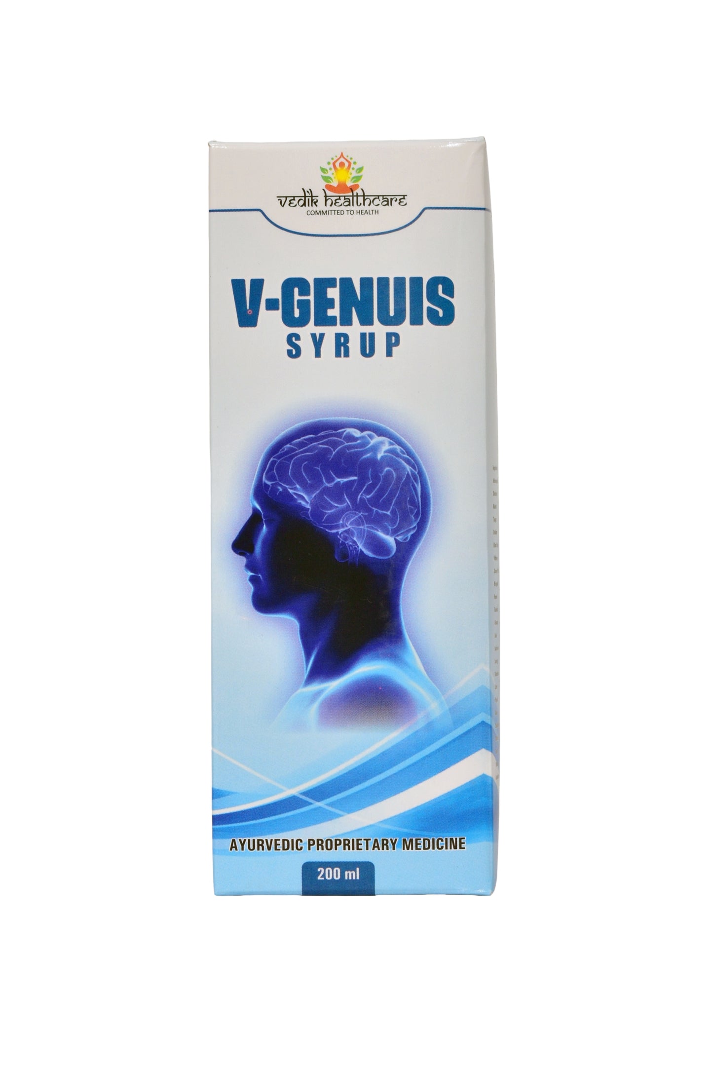 Vedik Healthcare Ayurvedic brain tonic – herbal syrup for memory, focus and concentration