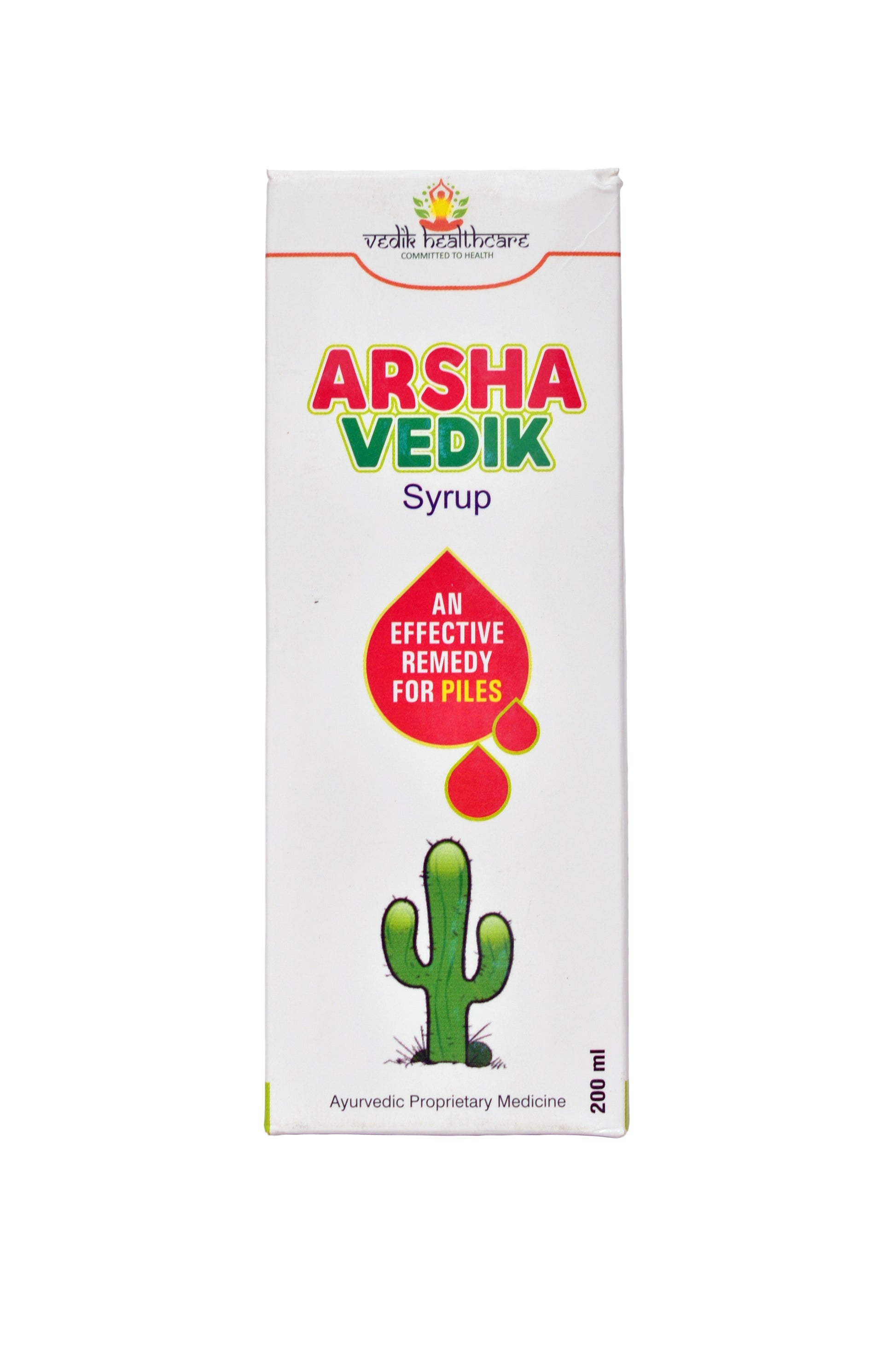 Ayurvedic syrup for piles care – soothing herbal tonic for relief and gut health by Vedik Healthcare