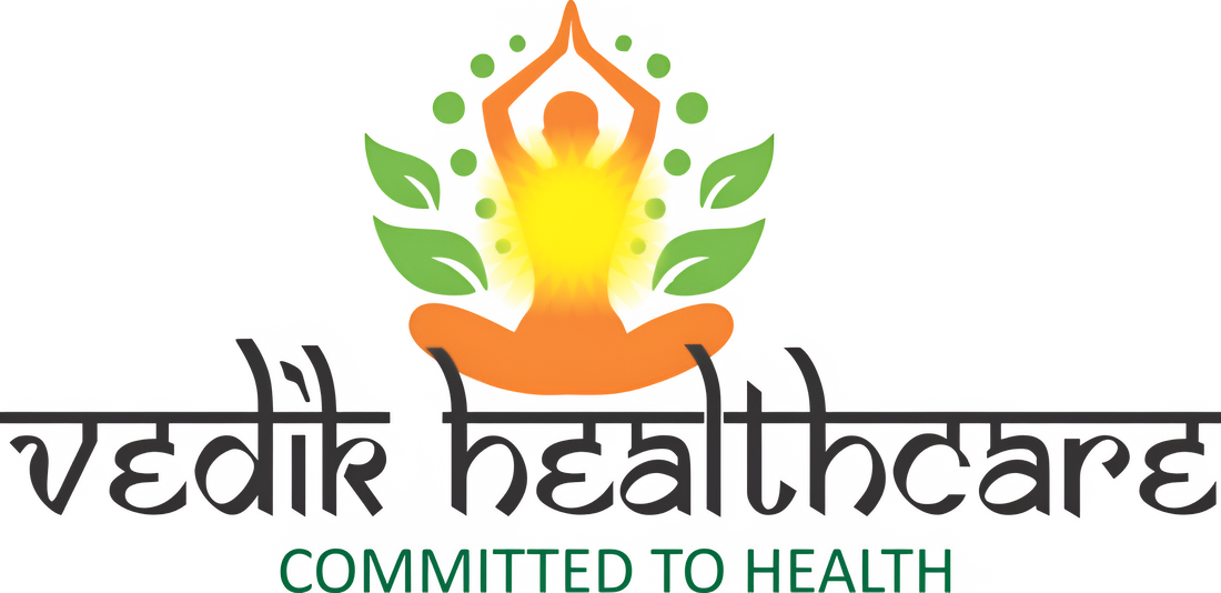 Vedik Healthcare logo – Ayurvedic syrups, organic wellness products and white labeling